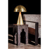 Noir Skuba Table Lamp, Metal w/ Brass Finish, 13.5"