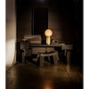 Noir New Luna Lamp, Metal w/ Brass Finish, 12"
