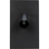 Noir Topo Lamp, Black Steel, 17.5"
