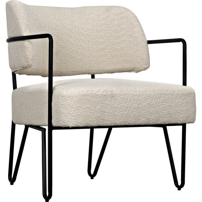Primary vendor image of Noir Odin Chair, Metal & Boucle Fabric, 26" W