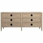 CFC Lewis 6-Drawer Reclaimed Lumber Dresser, Gray Wash-Dressers-CFC-Heaven's Gate Home, LLC