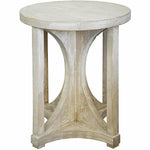 CFC Freesia Reclaimed Lumber Side Table, Grey Wash-Side Tables-CFC-Heaven's Gate Home, LLC