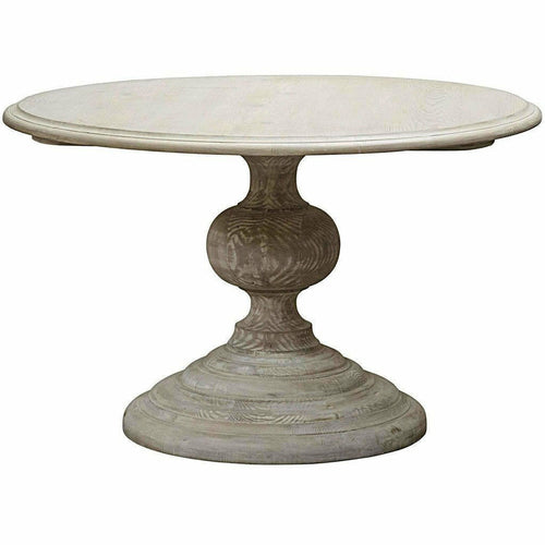 CFC Adaliz Reclaimed Lumber Dining Table, Gray Wash, 48" Round-Dining Tables-CFC-Heaven's Gate Home, LLC