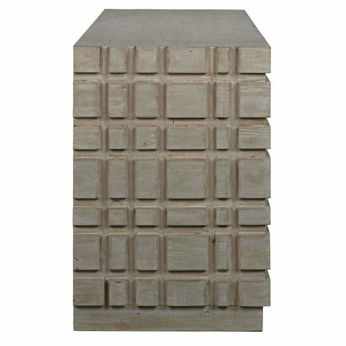 CFC Oslo 12-Drawer Reclaimed Lumber Dresser, Grey Wash-Dressers-CFC-Heaven's Gate Home, LLC