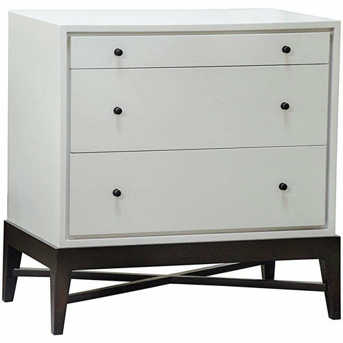 CFC Jones 3-Drawer Reclaimed Lumber Dresser, White/Espresso-Dressers-CFC-Heaven's Gate Home, LLC