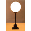 Noir Mond Table Lamp, Black Steel, 10"