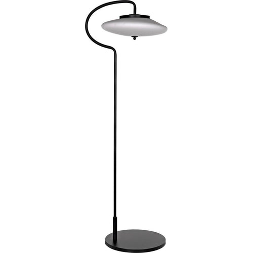 Noir Lolibri Floor Lamp, Black Steel