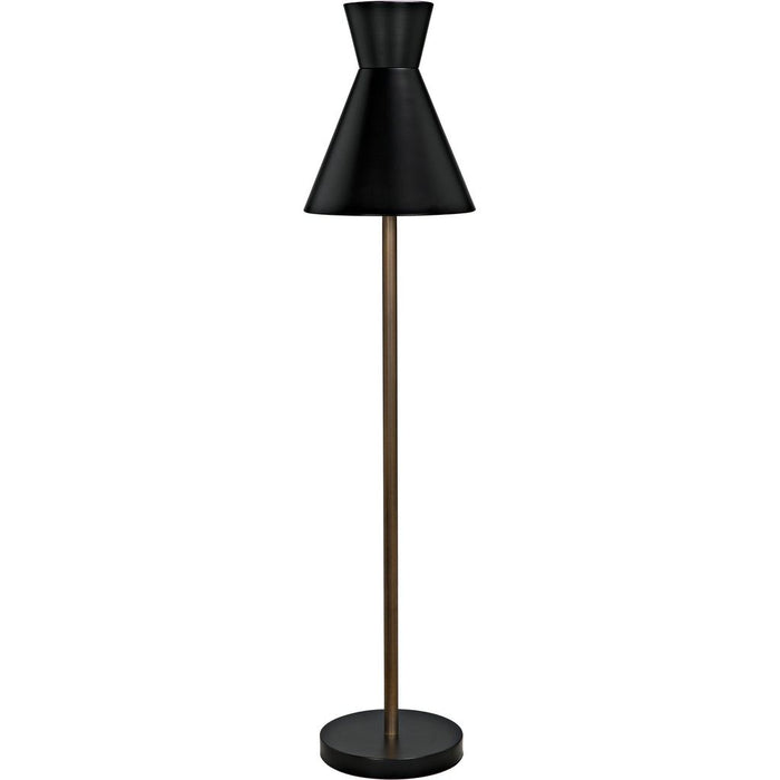 Primary vendor image of Noir Thinking Cap Floor Lamp - Industrial Steel