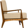 Noir Allister Chair, Teak & Rattan, 29" W