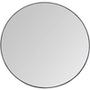 CFC Argie Modern Black Edge Reclaimed Steel Round Mirror, 48" Dia. (Large)