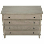 CFC Dennis 4-Drawer Reclaimed Oak Wood Dresser, Oak, 42" W