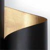 Regina Andrew Folio Aluminum Sconce, Black and Gold