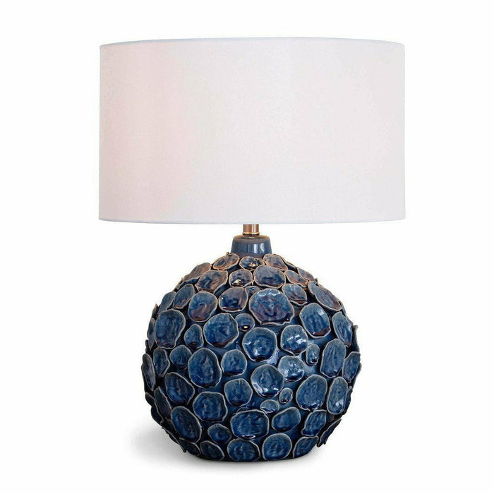 Regina Andrew Lucia Ceramic Table Lamp, Blue-Table Lamps-Regina Andrew-Heaven's Gate Home