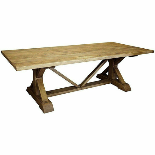 CFC X Reclaimed Lumber Dining Table, Medium Brown , 108" L-Dining Tables-CFC-Heaven's Gate Home, LLC