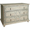 CFC Livingston 3-Drawer Reclaimed Lumber Dresser, Gray Wash w/Stencil Marks-Dressers-CFC-Heaven's Gate Home, LLC