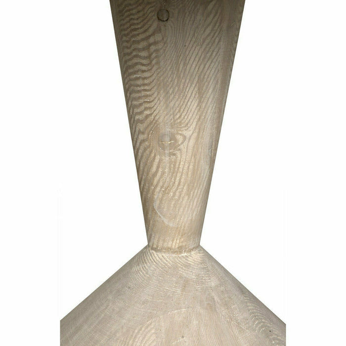 CFC Pansy Reclaimed Douglas Fir Round Dining Table, Grey Washed, 42" Dia.